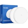 Homelist Lampada da soffitto con sensore di movimento, 12000 mAh, 2 pezzo | Lampada a batteria dimmerabile con telecomando per bagni, corridoi, garage e capannoni
