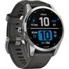 Garmin fēnix 7S, Smartwatch, 42mm, Display 1,2, Touchscreen, +30 Sport, GNSS multi-band, Cardio, SpO2, Mappe, Musica, Garmin Pay, Autonomia 11 giorni (Silver & Graphite)