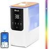 LEVOIT Umidificatore Ambiente Intelligente con Nebbia Calda e Fredda per 45 ore e 40 m², Modalità Auto, Luce Personalizzata, Silenzioso a 26 dB per Neonati e Piante, Timer, OasisMist