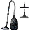 PHILIPS Aspirapolvere senza sacco Philips Series 7000 - Aspirapolvere da 900 W con filtro Allergy H13 e ugello TriActive+ (FC9741/09), nero