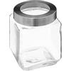 5 five simply smart 5five - vaso in vetro con coperchio in acciaio miro 1,2l