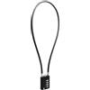 RESET-204 (1 Pack) Lucchetto a Combinazione 4 Cifre con Cavo Lungo 50 cm, Ø 5 mm | Per Sci, Snowboard, Bici, Moto, Cancelli, Bidoni Esterni, Campeggio | Cavo in Acciaio Intrecciato