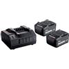 metabo Set base Metabo 2 x 4,0 Ah (685050000) - Tipo di batteria: Li-Ion, Tensione della batteria: 18 V, Capacità della batteria: 2 x 4 Ah