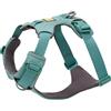 Ruffwear Pettorina riflettente imbracatura regolabile imbottita 2 fissaggi per passeggiate e corse cani Front Range River Rock Green XXS