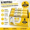 Gamef 90 Sacchi Spazzatura 40L 55x70 Anti Strappo Classici Giallo (6 conf 90473)