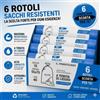 Gamef 90 Sacchi Spazzatura 40L 55x70 Anti Strappo Classici Blu (6 conf 90480)