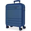 Movom Galaxy Valigia da cabina Grigio 40x55x20 cm Rigida ABS Chiusura a combinazione laterale 37L 3,08 kg 4 ruote doppie Bagagli a mano, blu, 40 x 55 x 20 cm, Valigia espandibile