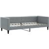 vidaXL Letto da giorno grigio chiaro 80x200 cm tessuto