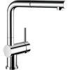 Blanco 514276 Linus HD, Rubinetteria da cucina, finitura metallizzata, Argento