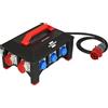 Brennenstuhl Distributore di corrente professionale in gomma BSV 5/distributore di corrente CEE spina 32 A (2 m cavo H07RN-F 5G6.0, 1 x CEE 400 V/32 A, 2 x CEE 400 V/16 A, 6 x contatto a terra 230 V,