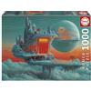 Educa - Puzzle 1000 pezzi Pianeta di fuoco e ghiaccio | Puzzle fantasy | Misura 68x48 cm | Include colla Fix | Per adulti 14+ (20237)