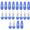 Dytabepl 20 connettori Powercon, spina Powercon a 3 NAC3FCB, spina Speakon, 20 A, 250 V, blu e