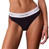 Calvin Klein Donna Perizoma Thong Elasticizzato, Nero (Speakeasy), 3XL