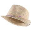 Sterntaler Cappello di Paglia per Bambine con Nastro di Raso colorato e Cappello Carino Fiocco, Sabbia, 47