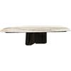 BONTEMPI tavolo allungabile rettangolare e a botte KIMONO 54.15 300/250/200x106 cm - 54.15