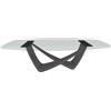BONTEMPI tavolo fisso a botte con struttura antracite BACH 53.92 220x116 cm - 53.92-M310-C157