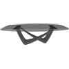 BONTEMPI tavolo fisso a botte con struttura antracite BACH 53.92 220x116 cm - 53.92-M310-C159