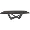 BONTEMPI tavolo fisso a botte con struttura antracite BACH 53.92 220x116 cm - 53.92-M310-CM025