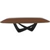 BONTEMPI tavolo fisso a botte con struttura nero opaco BACH 53.92 220x116 cm - 53.92-M055-L036
