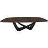 BONTEMPI tavolo fisso a botte con struttura nero opaco BACH 53.92 220x116 cm - 53.92-M055-L002