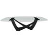 BONTEMPI tavolo fisso a botte con struttura nero opaco BACH 53.92 220x116 cm - 53.92-M055-C157
