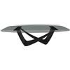 BONTEMPI tavolo fisso a botte con struttura nero opaco BACH 53.92 220x116 cm - 53.92-M055-C158