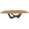 BONTEMPI tavolo fisso a botte con struttura ottone scuro BACH 53.92 220x116 cm - 53.92-M028-L009