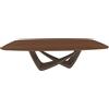 BONTEMPI tavolo fisso a botte con struttura ottone scuro BACH 53.92 220x116 cm - 53.92-M028-L036