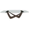 BONTEMPI tavolo fisso a botte con struttura ottone scuro BACH 53.92 220x116 cm - 53.92-M028-C157