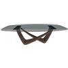 BONTEMPI tavolo fisso a botte con struttura ottone scuro BACH 53.92 220x116 cm - 53.92-M028-C158