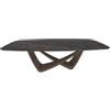 BONTEMPI tavolo fisso a botte con struttura ottone scuro BACH 53.92 220x116 cm - 53.92-M028-CM025