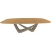 BONTEMPI tavolo fisso a botte con struttura sabbia BACH 53.92 220x116 cm - 53.92-M312-L009