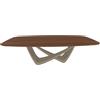BONTEMPI tavolo fisso a botte con struttura sabbia BACH 53.92 220x116 cm - 53.92-M312-L036