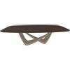 BONTEMPI tavolo fisso a botte con struttura sabbia BACH 53.92 220x116 cm - 53.92-M312-L002