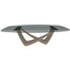 BONTEMPI tavolo fisso a botte con struttura sabbia BACH 53.92 220x116 cm - 53.92-M312-C158