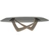 BONTEMPI tavolo fisso a botte con struttura sabbia BACH 53.92 220x116 cm - 53.92-M312-C159