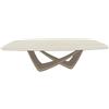 BONTEMPI tavolo fisso a botte con struttura sabbia BACH 53.92 220x116 cm - 53.92-M312-CM027