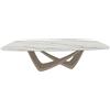 BONTEMPI tavolo fisso a botte con struttura sabbia BACH 53.92 220x116 cm - 53.92-M312-CM032