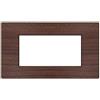 MAPAM PLACCA TECNOPOLIMERI GEM CILIEGIO SPAZZOLATO 4 POSTI COMPATIBILE PLANA MAPP4P-MAPGEM-P6004SP-CI