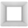 MAPAM PLACCA TECNOPOLIMERI JOY ARGENTO 2 POSTI COMPATIBILE MATIX MAPT2P-MAPJOY-P5002-AR