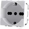 MAPAM PRESA 2P+T 16A BIV.ST.ITALIANO/TEDESCO SCHUKO COMPATIBILE LIVING BIANCA MAPT1PR-MAPART-F814BI