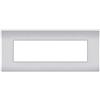 MAPAM PLACCA TECNOPOLIMERI SUN SILVER 7 POSTI COMPATIBILE VIMAR ARKE' SUN P-MAPSUN-P9007-SI