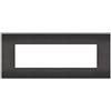 MAPAM PLACCA TECNOPOLIMERI SUN NERA 7 POSTI COMPATIBILE VIMAR ARKE' SUN P-MAPSUN-P9007-NE
