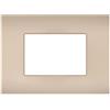MAPAM PLACCA TECNOPOLIMERI SUN CHAMPAGNE 3 POSTI COMPATIBILE VIMAR ARKE' SUN P-MAPSUN-P9003-CH