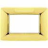 MAPAM PLACCA TECNOPOLIMERI ORO LUCIDO 3 POSTI COMPATIBILE MATIX MAPT3P-MAPJOY-P5003-OL