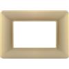 MAPAM PLACCA TECNOPOLIMERI ORO 3 POSTI COMPATIBILE MATIX MAPT3P-MAPJOY-P5003-OR