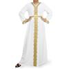 Musuly Caftano Bianco da Donna (XL=48)