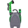 KINZO Tubo Giardino Estendibile 10 Metri Pompa Acqua Rivestimento Elasticizzato Verde