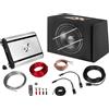 ESX EvoTuning Kit Bassi ESX HPX400 800W Subwoofer Cassa Reflex 30cm + Amplificatore 4 Canali