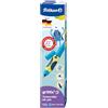 Pelikan, Griffix Penna Sferografica, Impugnatura Ergonomica per Destrimani, Neon Fresh Blue, Inchiostro Blu Cancellabile, Made in Germany
